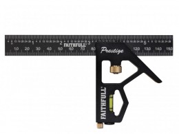 Faithfull Prestige Combination Square Black Aluminium 150mm (6in) £9.99